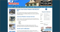 Desktop Screenshot of americanwindowsva.com